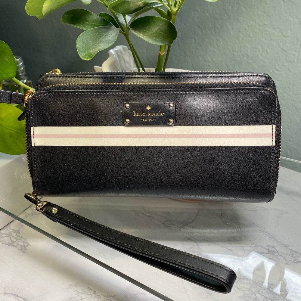 Kate Spade Striped Wristlet
